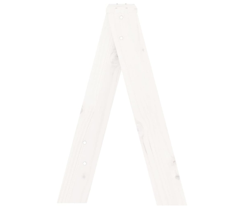 vidaXL taburetes, 2 gab., baltas, 40x40x60 cm, priedes masīvkoks