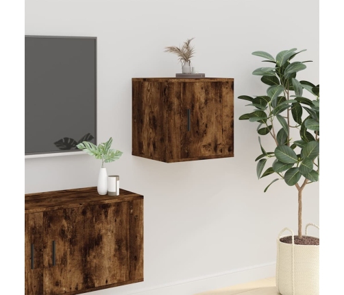 vidaXL sienas TV skapīši, 2 gab., kvēpināta ozolkoka, 40x34,5x40 cm