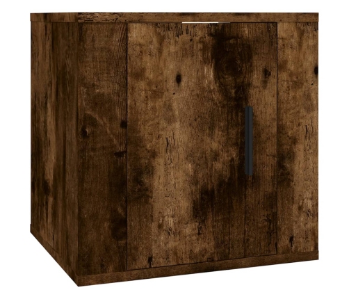 vidaXL sienas TV skapīši, 2 gab., kvēpināta ozolkoka, 40x34,5x40 cm