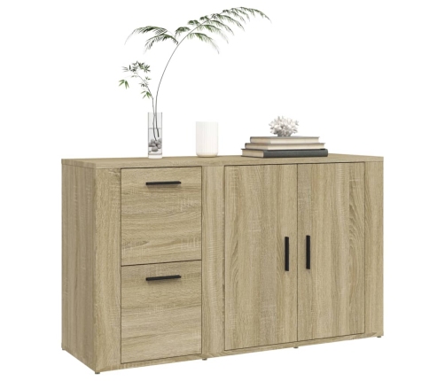 vidaXL plaukts, ozolkoka krāsa, 100x33x59,5 cm, inženierijas koks