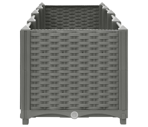 vidaXL puķu kaste, 160x40x38 cm, polipropilēns