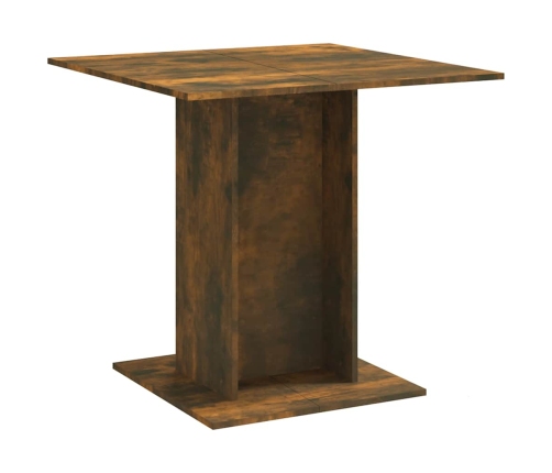 vidaXL virtuves galds, ozolkoka krāsa, 80x80x75 cm, inženierijas koks