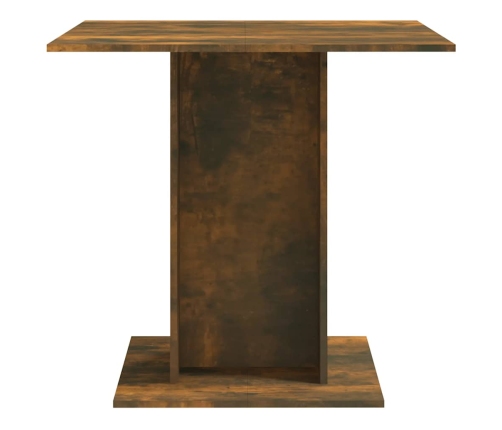 vidaXL virtuves galds, ozolkoka krāsa, 80x80x75 cm, inženierijas koks