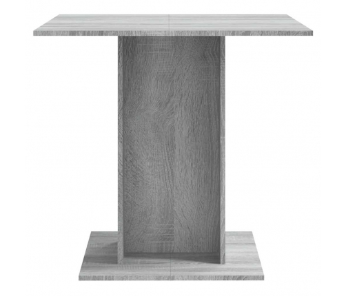 vidaXL virtuves galds, pelēka ozola, 80x80x75 cm, inženierijas koks