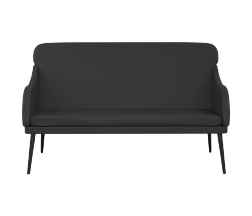 vidaXL sols, melns, 110x76x80 cm, mākslīgā āda