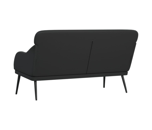 vidaXL sols, melns, 110x76x80 cm, mākslīgā āda