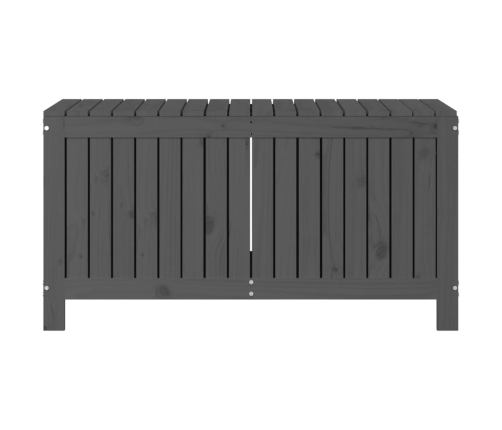 vidaXL uzglabāšanas kaste, pelēka, 115x49x60 cm, priedes masīvkoks