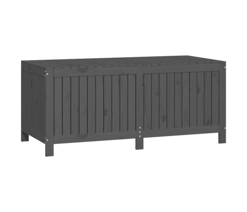 vidaXL uzglabāšanas kaste, pelēka, 147x68x64 cm, priedes masīvkoks