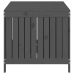 vidaXL uzglabāšanas kaste, pelēka, 147x68x64 cm, priedes masīvkoks