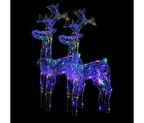 Ziemassvētku Ziemeļbriežu Dekorācijas, 2 Gab., 60X16X100 Cm Vidaxl