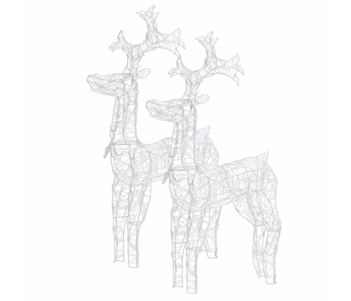 Ziemassvētku Ziemeļbriežu Dekorācijas, 2 Gab., 60X16X100 Cm Vidaxl