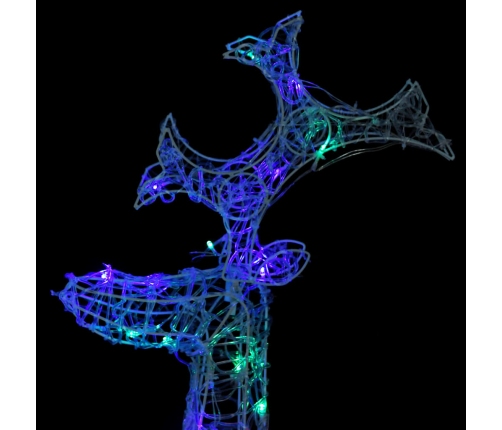 vidaXL Ziemassvētku ziemeļbriežu dekorācijas, 3 gab., 60x16x100 cm