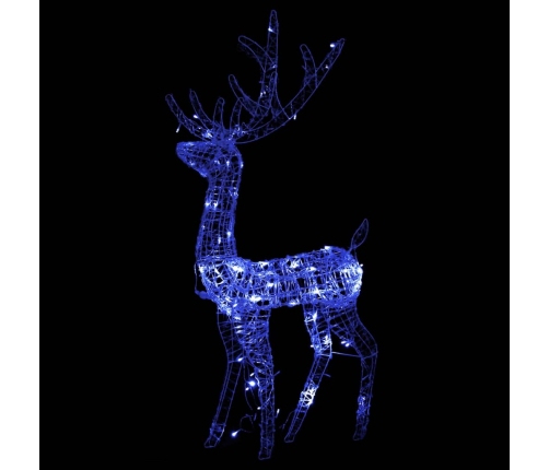 vidaXL ziemeļbriežu dekorācijas, 2 gab., akrils, 120 cm, zili