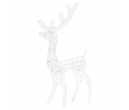 vidaXL ziemeļbriežu dekorācijas, 2 gab., akrils, 120 cm, krāsainas