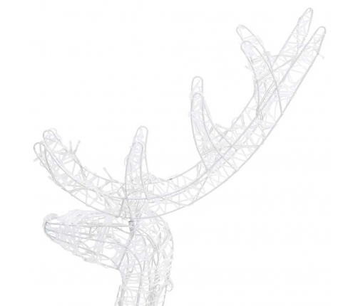 vidaXL ziemeļbriežu dekorācijas, 2 gab., akrils, 120 cm, krāsainas