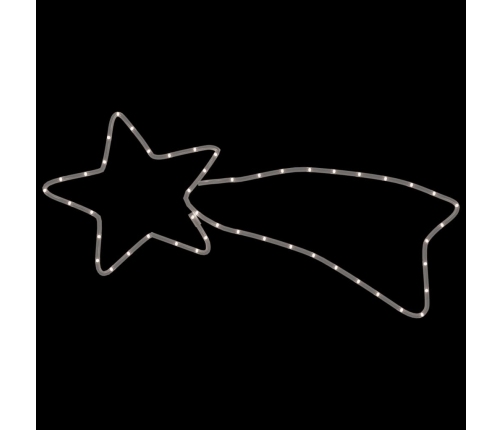 vidaXL Ziemassvētku komētas figūras, 2 gab., 48 baltas LED, 65x28 cm