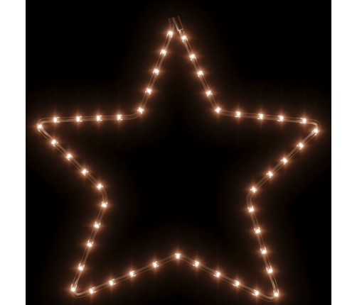 vidaXL Ziemassvētku zvaigznes figūras, 2 gab., 48 baltas LED, 56 cm