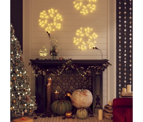 vidaXL Ziemassvētku sniegpārslas figūras, 2 gab., baltas LED, 27x27 cm