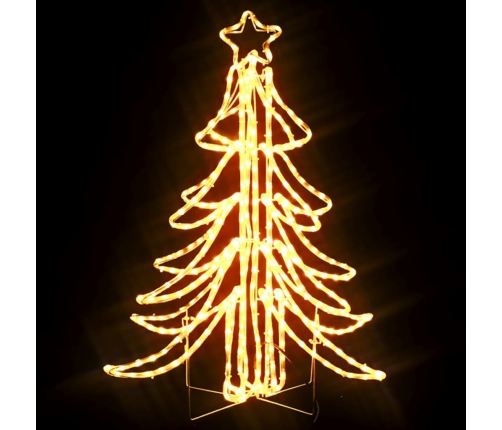 vidaXL LED Ziemassvētku egles figūras, 2 gab., baltas, 87x87x93 cm