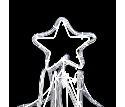 vidaXL LED Ziemassvētku egles figūras, 2 gab., baltas, 87x87x93 cm