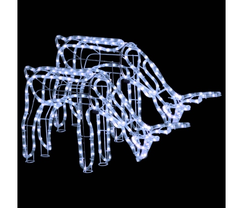 Ziemeļbriežu Figūras, 2 Gab., Vēsi Baltas, 73X31X45 Cm Vidaxl