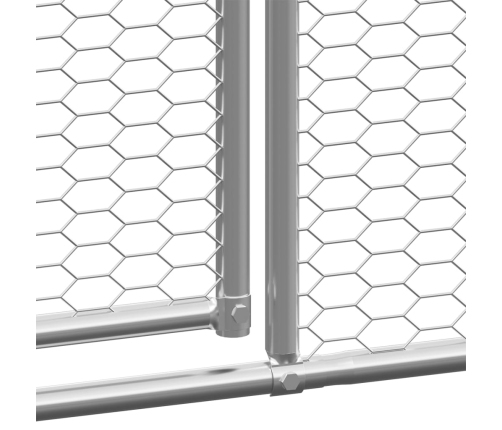 vidaXL vistu būris, 2x4x2 m, cinkots tērauds