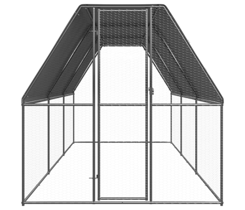 Vistu Būris, 2X6X2 M, Cinkots Tērauds Vidaxl