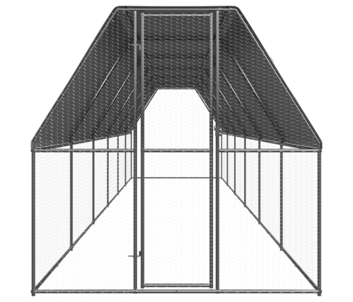 vidaXL vistu būris, 2x12x2 m, cinkots tērauds