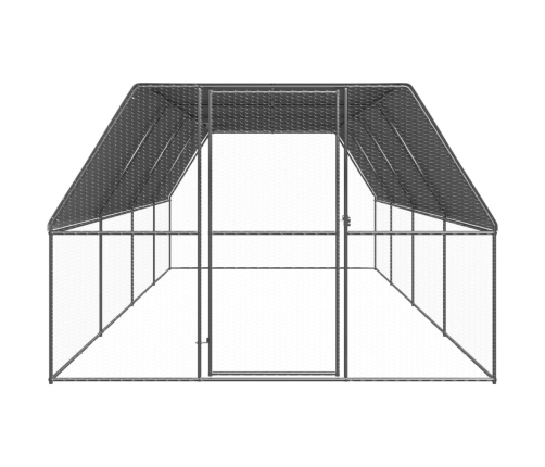 vidaXL vistu būris, 3x8x2 m, cinkots tērauds