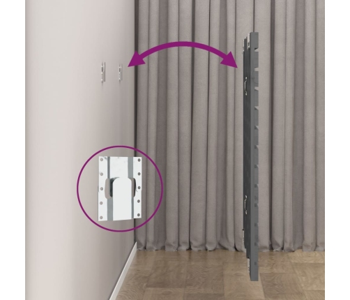 vidaXL sienas galvgalis, 106x3x91,5 cm, priedes masīvkoks