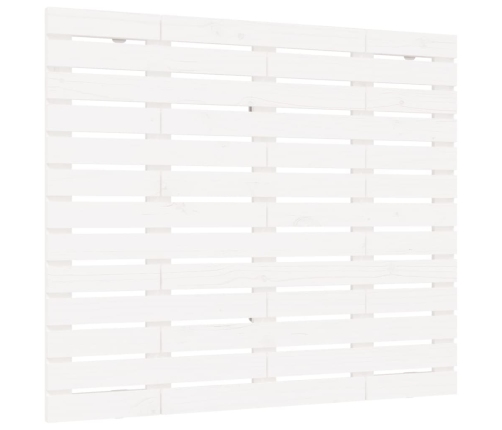 vidaXL sienas galvgalis, balts, 96x3x91,5 cm, priedes masīvkoks