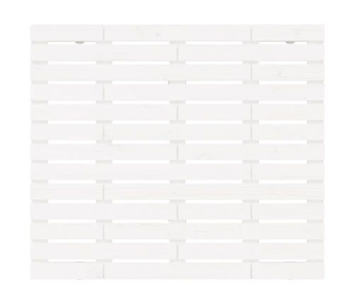 vidaXL sienas galvgalis, balts, 96x3x91,5 cm, priedes masīvkoks