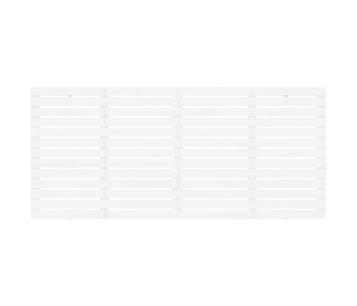 vidaXL sienas galvgalis, balts, 166x3x91,5 cm, priedes masīvkoks