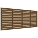 vidaXL sienas galvgalis, brūns, 166x3x91,5 cm, priedes masīvkoks