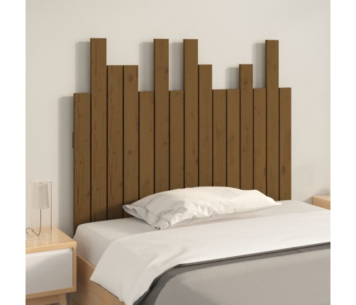 vidaXL galvgalis, medus brūns, 95,5x3x80 cm, priedes masīvkoks