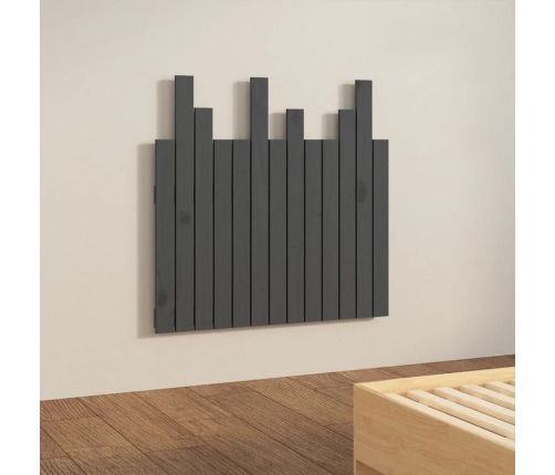 vidaXL sienas galvgalis, 82,5x3x80 cm, priedes masīvkoks