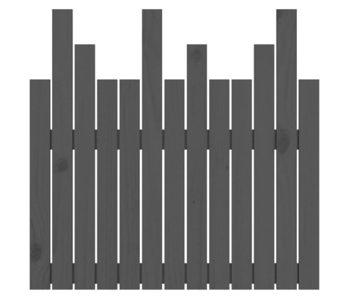 vidaXL sienas galvgalis, 82,5x3x80 cm, priedes masīvkoks