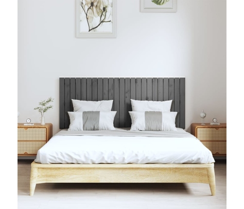 vidaXL sienas galvgalis, 147x3x60 cm, priedes masīvkoks