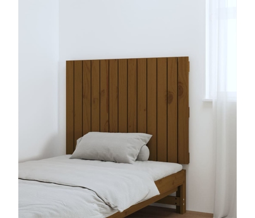 vidaXL galvgalis, medus brūns, 82,5x3x60 cm, priedes masīvkoks