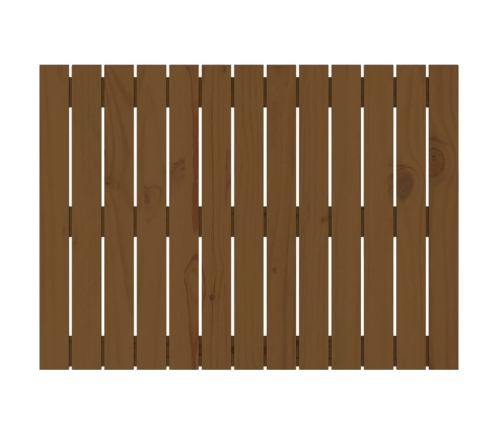 vidaXL galvgalis, medus brūns, 82,5x3x60 cm, priedes masīvkoks