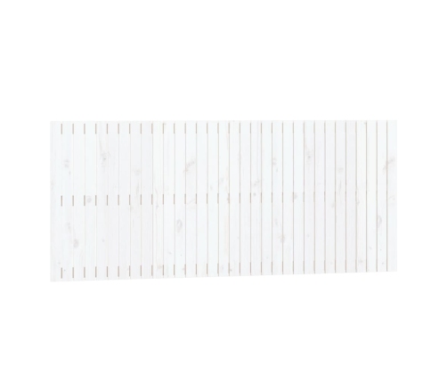 vidaXL sienas galvgalis, balts, 204x3x90 cm, priedes masīvkoks