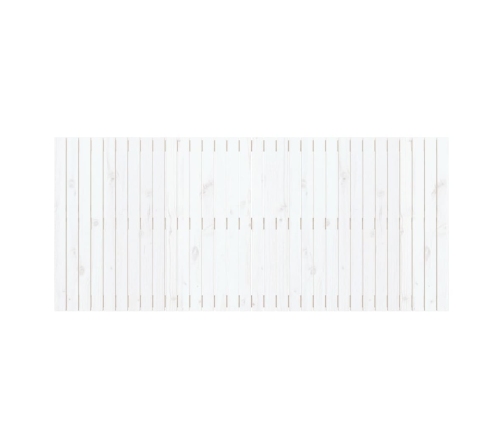 vidaXL sienas galvgalis, balts, 204x3x90 cm, priedes masīvkoks