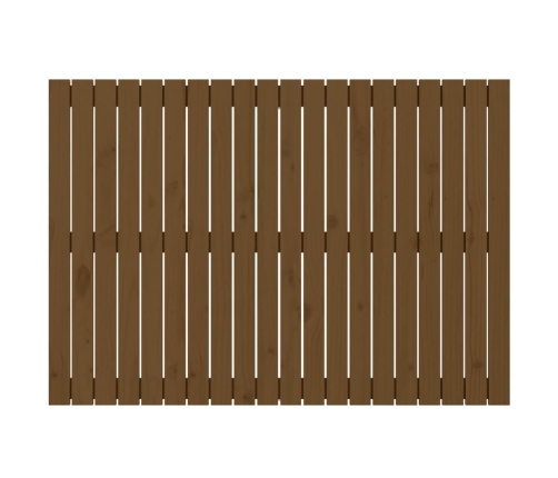 vidaXL galvgalis, medus brūns, 127,5x3x90 cm, priedes masīvkoks