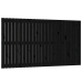 vidaXL sienas galvgalis, melns, 159,5x3x90 cm, priedes masīvkoks