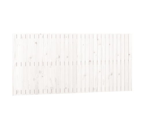 vidaXL sienas galvgalis, balts, 185x3x90 cm, priedes masīvkoks