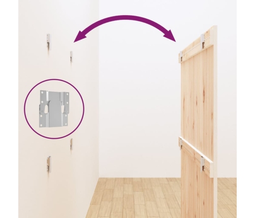 vidaXL sienas galvgalis, balts, 108x3x110 cm, priedes masīvkoks