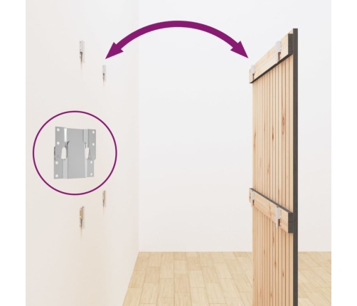 vidaXL sienas galvgalis, 95,5x3x110 cm, priedes masīvkoks