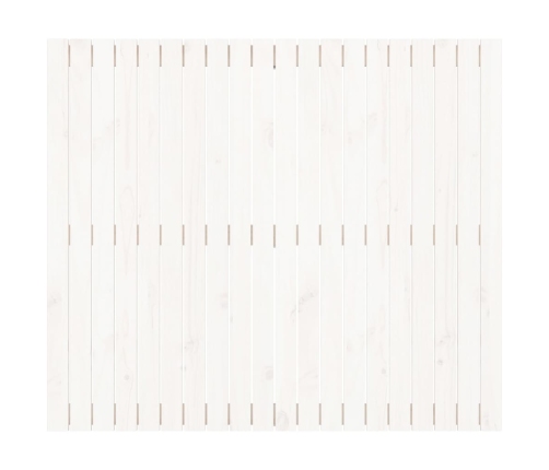 vidaXL sienas galvgalis, balts, 127,5x3x110 cm, priedes masīvkoks