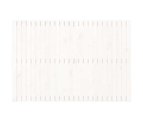 vidaXL sienas galvgalis, balts, 159,5x3x110 cm, priedes masīvkoks