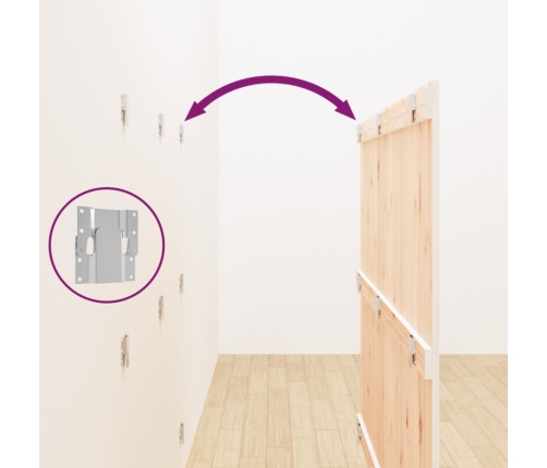 vidaXL sienas galvgalis, balts, 159,5x3x110 cm, priedes masīvkoks